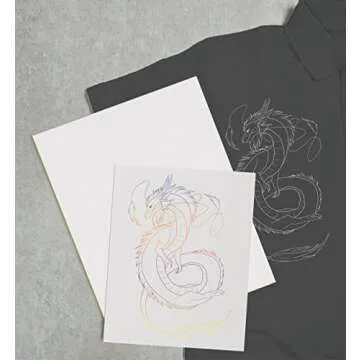 MyArtscape Graphite Transfer Paper, 20 White Sheets - Wax Free - Erasable - Smudge-Free - Ideal for Drawing and Tracing - Premium Arts and Crafts Supplies