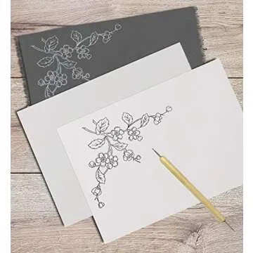 MyArtscape Graphite Transfer Paper, 20 White Sheets - Wax Free - Erasable - Smudge-Free - Ideal for Drawing and Tracing - Premium Arts and Crafts Supplies