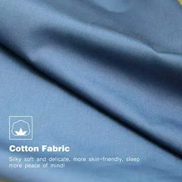 Sleeping Bag Liner Lightweight Portable Sleeping Sheet Dirt-proof Compact Travel Camping Sheet for Outdoor Travel Hiking Hotels Picnics (Blue, 83x71'')