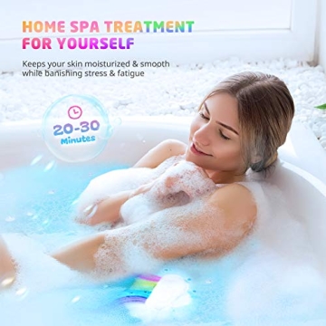 Elfinbay Rainbow Cloud Bath Bombs Gift Set for Kids