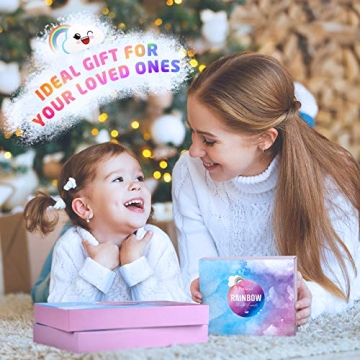 Elfinbay Rainbow Cloud Bath Bombs Gift Set for Kids