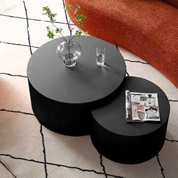Stylish LyuHome Nesting Coffee Table Set - Perfect Gift