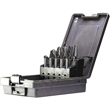 YUFUTOL 10-pc Double Cut Solid Carbide Rotary Burr Set for Metalworking