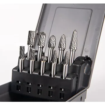 YUFUTOL 10pc Carbide Burr Set for All Metalworking Needs