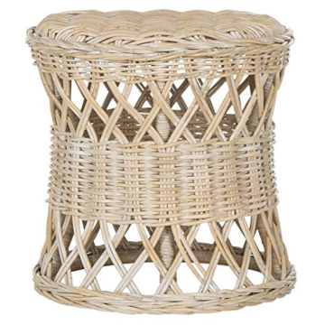 SAFAVIEH Home Collection Desta Natural Wicker Round Accent Table