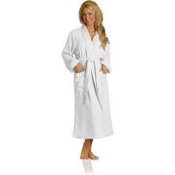 Luxury Spa Robe - Soft Microfiber & Cotton Terry Lining for Comfort