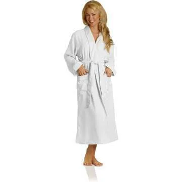 Luxury Spa Robe - Soft Microfiber & Cotton Terry Lining for Comfort
