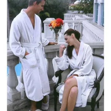 Luxury Spa Robe - Soft Microfiber & Terry Lining