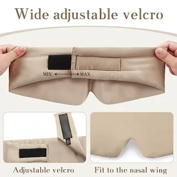 SECZIPE Mulberry Silk Sleep Mask for Perfect Comfort