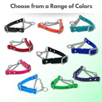Martingale Collar for Dogs - Biothane & Stainless Steel Detail
