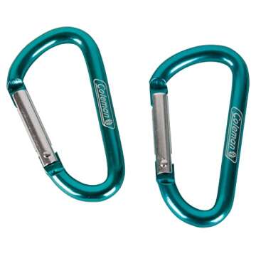 Durable Coleman Deluxe Carabiner Clips for Camping Gear