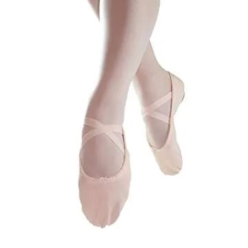Danzcue Adult Canvas Ballet Shoes Split Sole Slippers