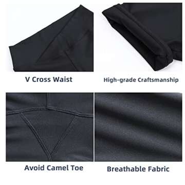 Womens Biker Yoga Shorts Crossover Summer 5" Inseam Workout Athletic Running Gym Short Girls 2 Pack Black/Brown,Medium