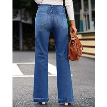 GRAPENT Wide Legged Jeans for Women - Chic and Comfortable