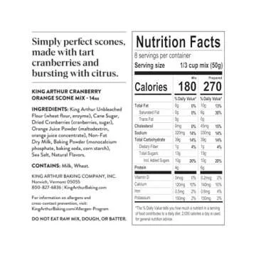 King Arthur Scone Mix Cranberry Orange, 14 oz