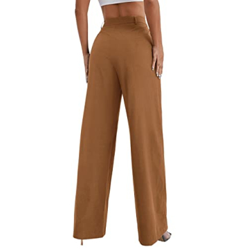 SweatyRocks Women's Stylish High Waisted Wide Leg Pants