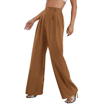 SweatyRocks Women's Stylish High Waisted Wide Leg Pants