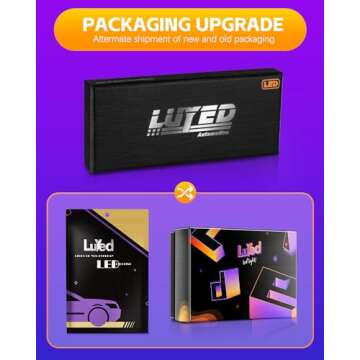 LUYED 880 LED Fog Lights Bulb 400% Brightness 886 890 892 893 LED Bulb with Projector for DRL or Fog Lights,Xenon White,Pack of 2