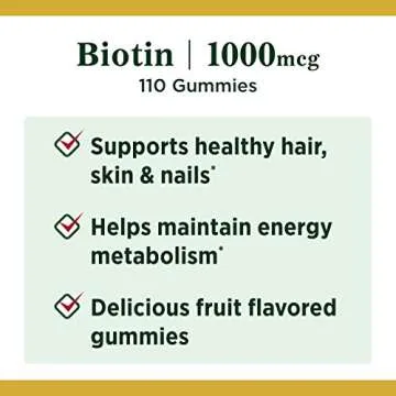 Nature's Bounty Biotin Gummies for Healthy Beauty