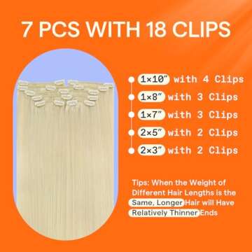 Full Shine Blonde Clip in Hair Extensions Real Human Hair Short Clip in Extensions for Women Triple Weft Blonde Real Hair Extensions Clip in Human Hair Remy Hair Thick Ends 12 Inch 7 Pcs 95 G
