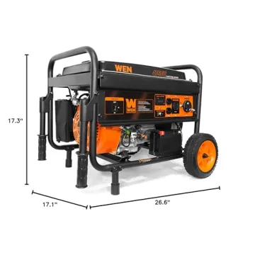 WEN 56475 4750-Watt Portable Generator Electric Start Wheel Kit