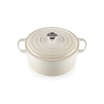 Le Creuset Enameled Cast Iron Signature Round Dutch Oven, 3.5 qt. , Meringue