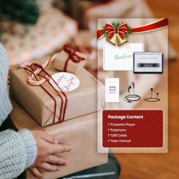 Reshow Walkman Cassette Tape Player – Portable Tape Player Audio Cassette to Digital Converter – Compatible with Laptops and Personal Computers – Convert Cassette Tape Recorder to IPod Format (Silver)