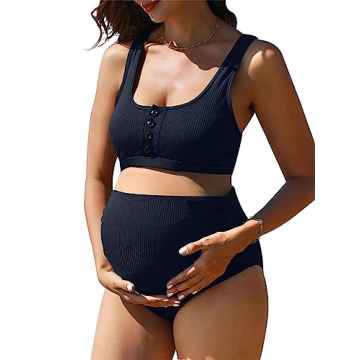 Embrace Your Bump with the Summer Mae Maternity Bikini - Stylish, Comfortable, and Perfect for Beach...