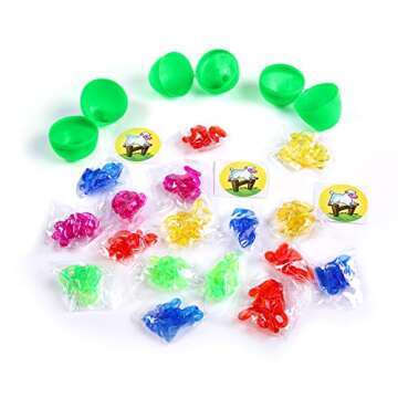 Giraffe 100 Pack Premium Prefilled Easter Eggs Toys for Kids