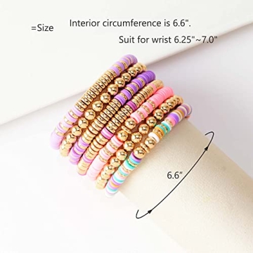 Stylish GOOJIDS Surfer Bead Bracelets Set for Women