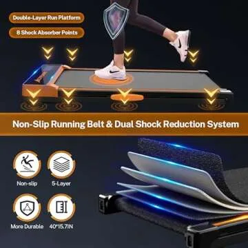 ACTFLAME Walking Pad Treadmill with Incline, Under Desk Treadmills, Portable Treadmill for Home Office, Walking Pad 4 in 1 Treadmill for Walking Running, 2.5HP Compact Treadmill with Remote Control