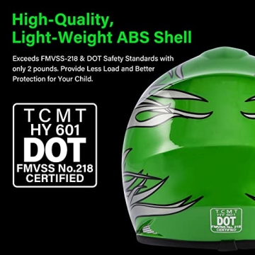 Youth Motocross Offroad Helmet with Goggles and Gloves