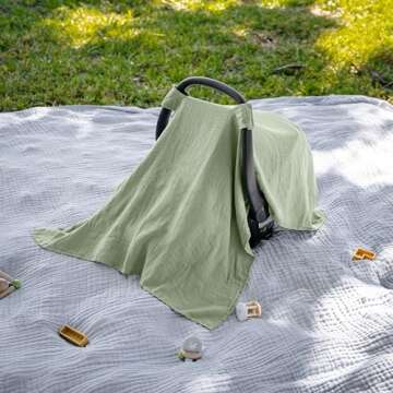 Comfy Cubs Soft Baby Car Seat Cover - Sun & Bug Protection