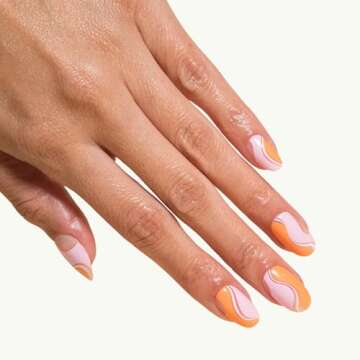 Chillhouse Chill Tips Signatures Press On Nails Kit, Babs on the Beach - 24 Nail Shapes & Sizes, Dua...