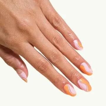 Chillhouse Chill Tips Signatures Press On Nails Kit, Babs on the Beach - 24 Nail Shapes & Sizes, Dua...