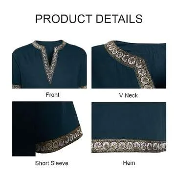 Mens Medieval Knight Tunic for Renaissance and LARP