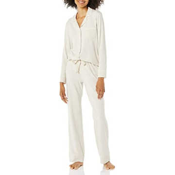 Amazon Essentials Women's Super Soft Cotton Modal Pajama Set - Relaxed Fit for Ultimate Comfort