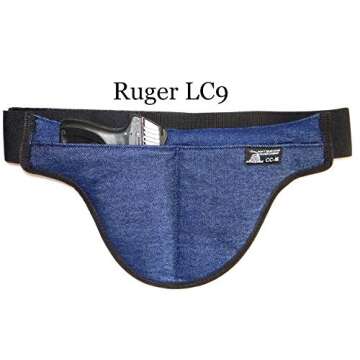 DTOM Denim Possum Pouch Crotch Carry Holster - Medium Size