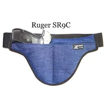 DTOM Denim Possum Pouch Crotch Carry Holster - Medium Size