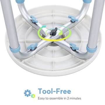 OasisSpace 360 Degree Rotating Shower Chair for Safety