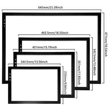 HSK A4 Tracing Light Box with Adjustable Brightness