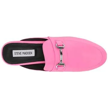 Steve Madden Women's Kandi Mule, Pink neon, 7.5 M US