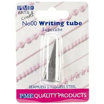 PME Seamless Stainless Steel Supatube Decorating Tip Writer No. 00, Standard, Silver