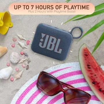 JBL Go 4 Portable Bluetooth Speaker - Waterproof & Powerful Sound