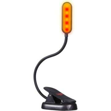 Hooga Rechargeable Book Light with Amber & Red LED
