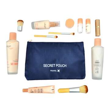 7 Packing Bags Travel Cubes Luggage Organizers Suitcase Storage Clothes Shoes Underwear Bags Set Pack Navy Blue