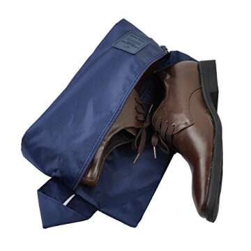 7 Packing Bags Travel Cubes Luggage Organizers Suitcase Storage Clothes Shoes Underwear Bags Set Pack Navy Blue