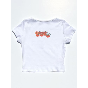 Y2K Women's Graphic Crop Top Soft Stylish Summer Tee