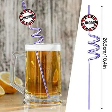 Casino Party Straws 24pcs for Themed Events and More