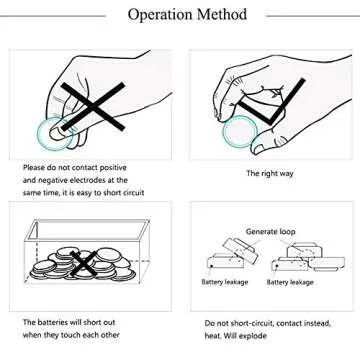 MJKAA 10pcs LR44 AG13 A76 357 303 SR44 1.5v Button Coin Cell Battery